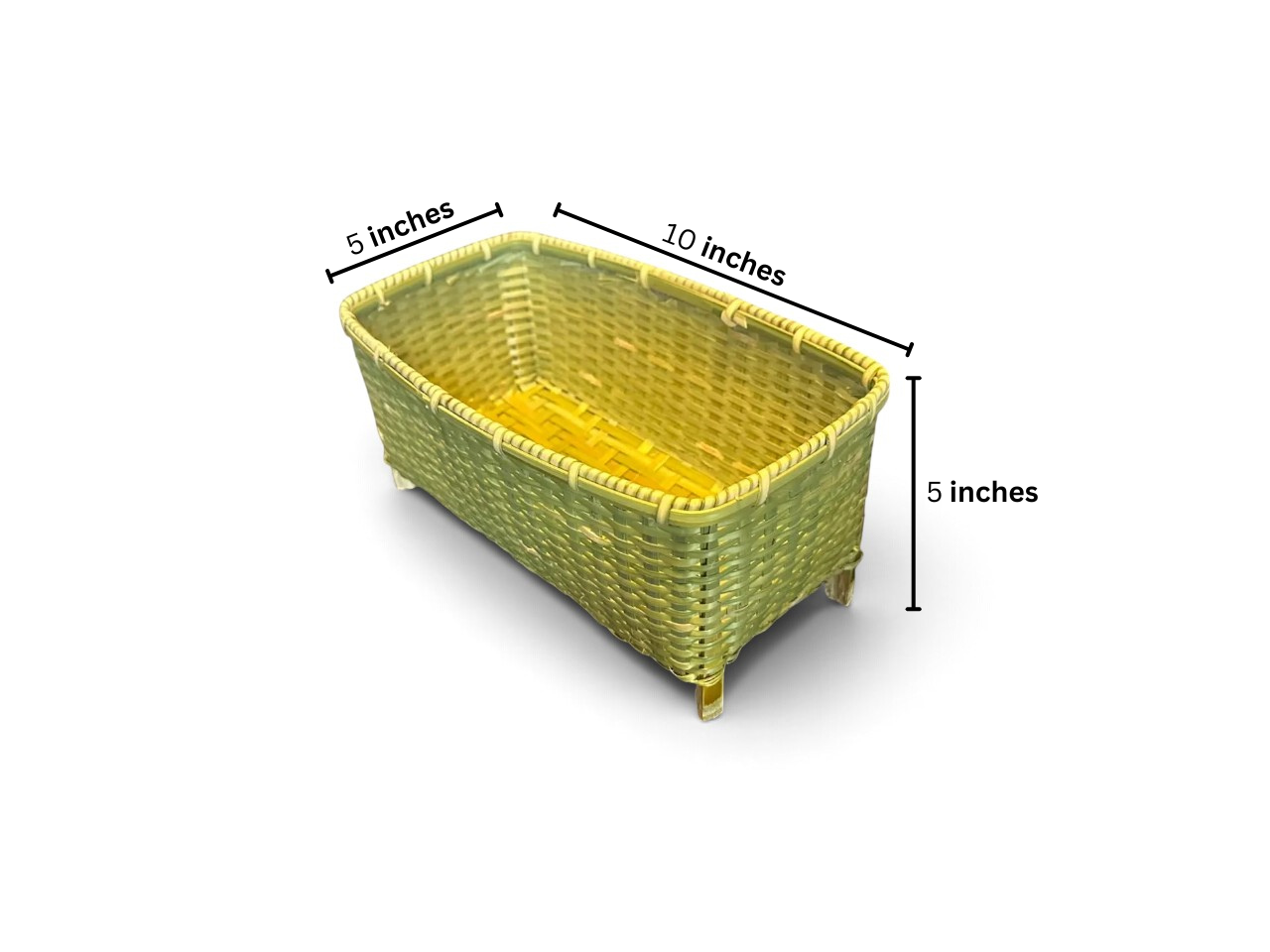 Small Premium Rectangular Bamboo Basket