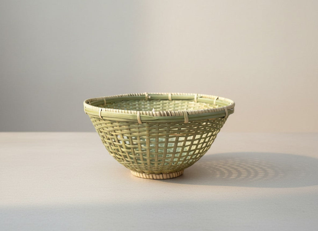 Natural Premium Bamboo utility netted basket