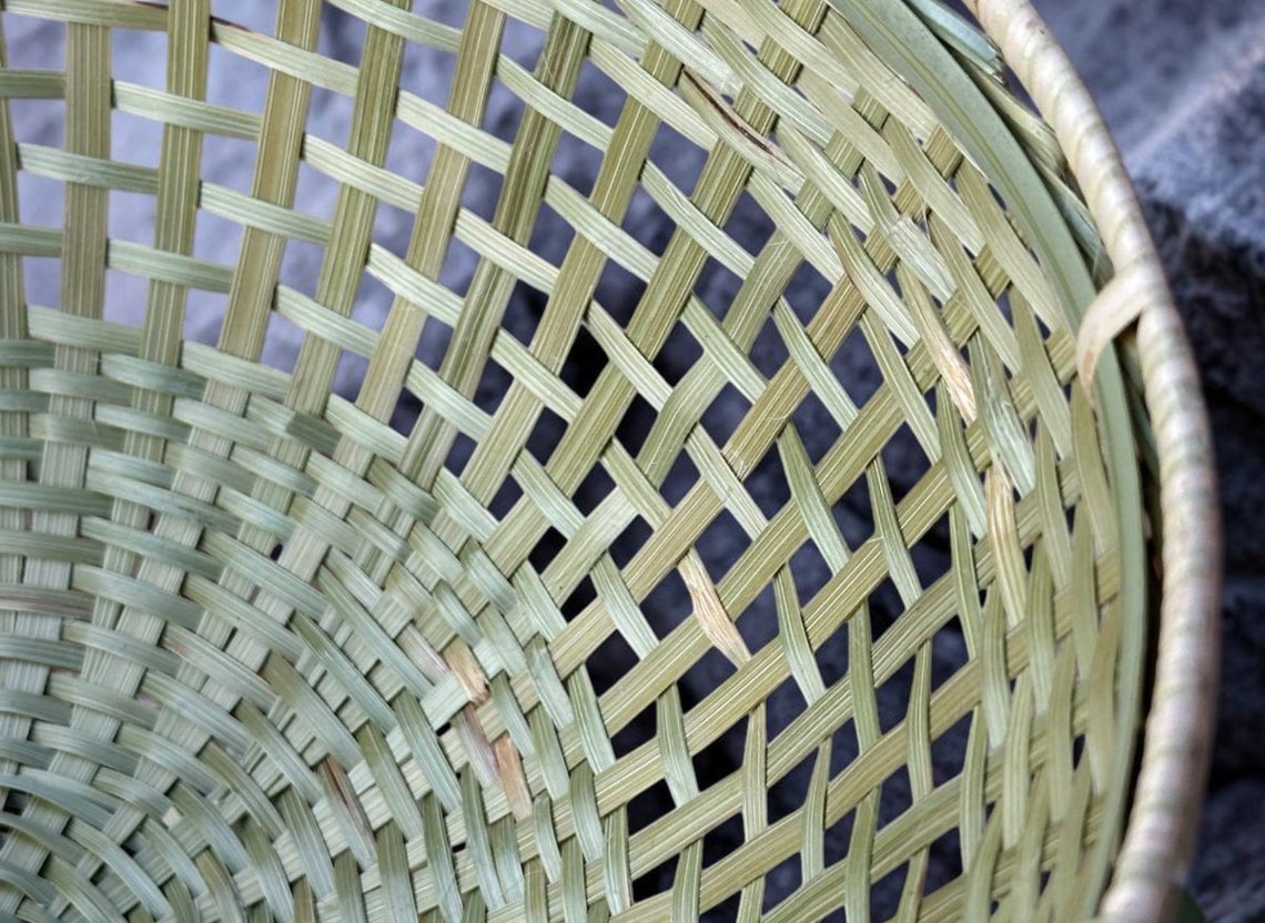 Natural Premium Bamboo utility netted basket