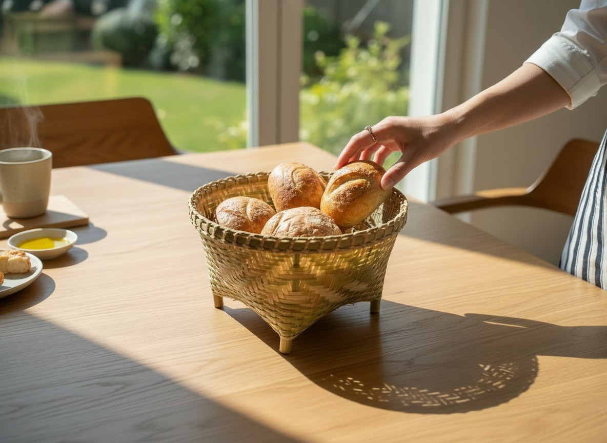 Handmade Bamboo Fruits Basket