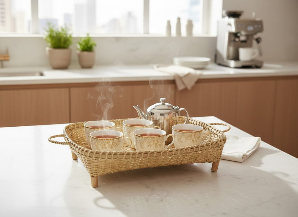 Handcrafted Bamboo Serving Tray