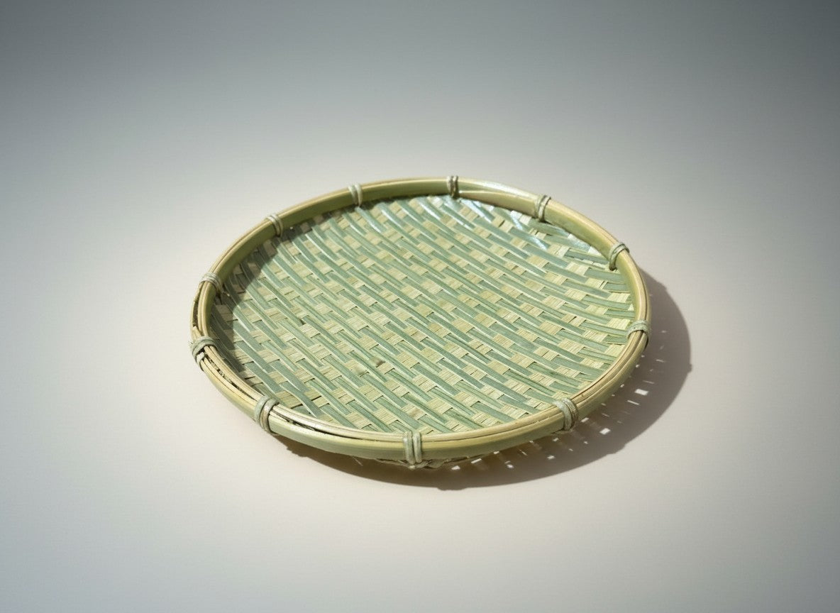 Handwoven Round Bamboo Fruit Tray