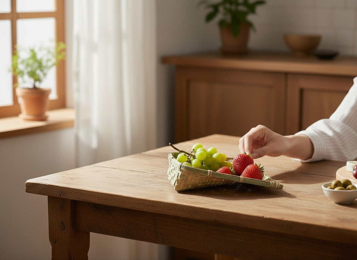 Handwoven Premium Bamboo Utility Tray
