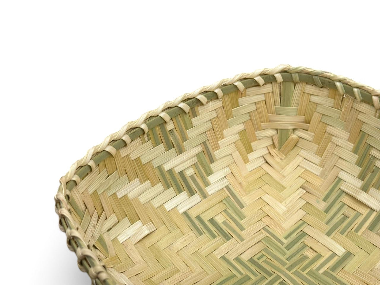 Square Shaped Handmade Bamboo Storage Basket